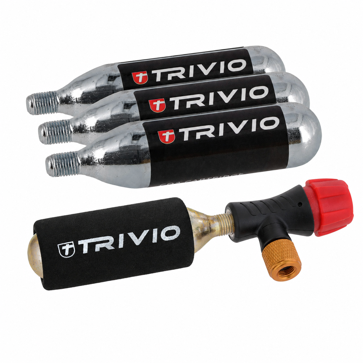 Trivio - CO2 Adapter + CO2 Patroon 16 gram + Neoprene Huls