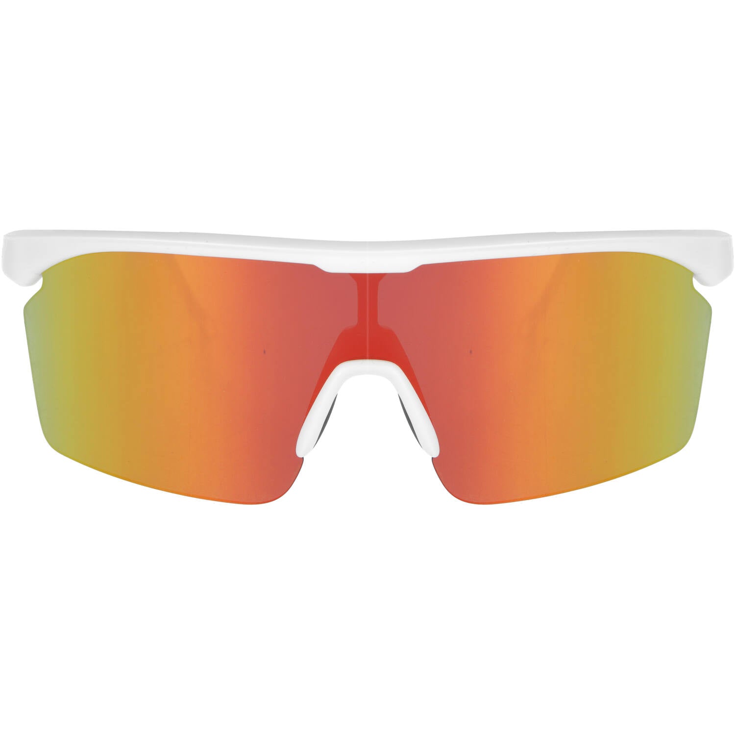 Trivio - Fietsbril Noa Wit Revo Rood met Extra Transparante Lens